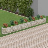 vidaXL Strat &icirc;nălțat gabion, 540x50x50 cm, fier galvanizat
