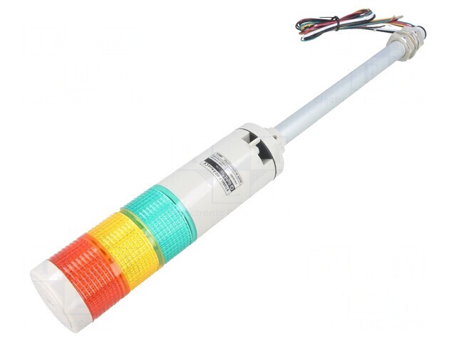 Coloană de Semnalizare LED Roșu/Ambră/Verde 24V