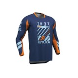 Cumpara ieftin Bluza Motocross/Enduro Thor Launchmode Futura albastru / portocaliu