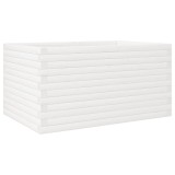 Cumpara ieftin Jardiniera de gradina, alb, 90x60x46 cm, lemn masiv de pin