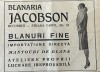1931 Reclamă rom&acirc;nească Blănăria JACOBSON București interbelic Str. Carol nr.42 istoria modei Mantouri de blana Romania capitalista eleganta feminină