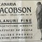 1931 Reclamă rom&acirc;nească Blănăria JACOBSON București interbelic Str. Carol nr.42 istoria modei Mantouri de blana Romania capitalista eleganta feminină