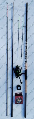 SET FEEDER Lanseta HARRIER 3,90m 150gr + Mulineta SPARKLER 4000 + 150m fir foto