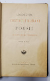 Logofetul Costachi Konaki Poesii alcatuiri si talmaciri Editia a doua - Iasi, 1887
