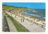 RF77-Carte Postala - Eforie Sud, Plaja, circulata 1984