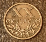 C50 - Moneda foarte veche - Portugalia - 20 centavos - 1968