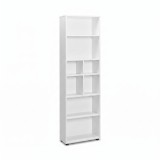 Cumpara ieftin Biblioteca Adore White, 8 rafturi, Alb, 55 x 187 x 23 cm