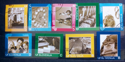 Slovenia 2009 servici poștale personalizate 9v stampilate foto