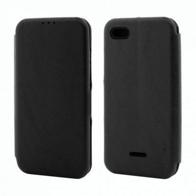 Husa de protectie Vetter pentru Xiaomi Redmi 6A, Flip Series, Black foto