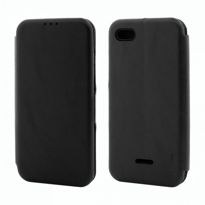 Husa de protectie Vetter pentru Xiaomi Redmi 6A, Flip Series, Black
