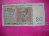 HOPCT BELGIA 20 FRANCS 1956