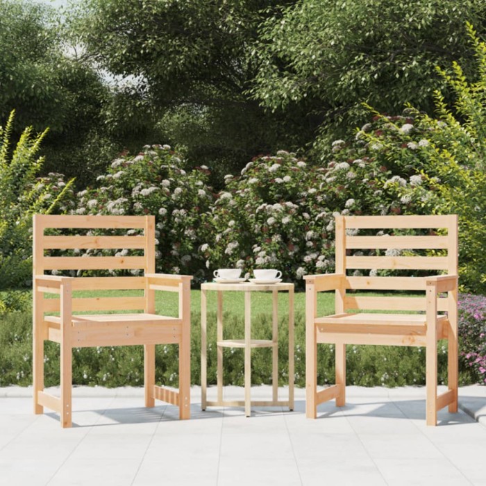 Gossi scaune de gradina, 2 buc., 60x48x91 cm, lemn masiv de pin