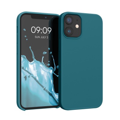 Husa pentru Apple iPhone 12 Mini, Silicon, Verde, 52640.57 foto