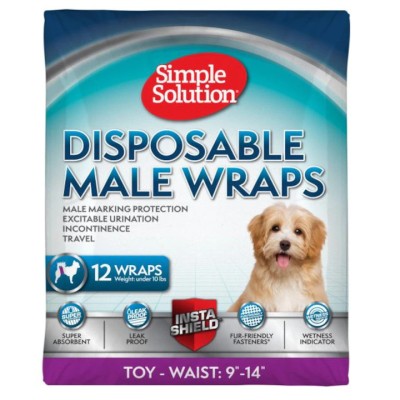 Scutece Caini Masculi Toy Simple Solution XS 12buc foto