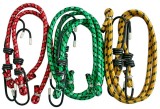 Set corzi elastice de ancorare Strend Pro 8 mm cu carlige din otel, 6 buc
