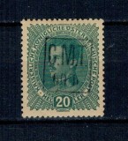 1919 - Ocupatia Romana in Ucraina, Colomeea, 20 heller, nestampilat, cu sarniera
