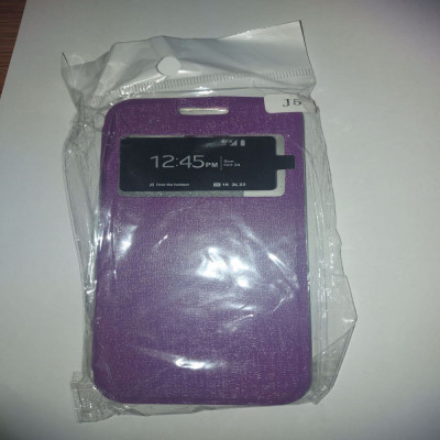 Husa Samsung Galaxy j5 J500 violet tip carte foto