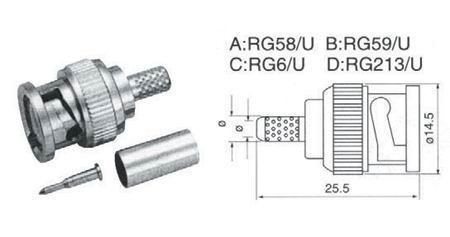 Mufa bnc tata rg 6u