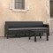 vidaXL Set mobilier de grădină cu perne, 2 piese, antracit, PP ratan 3079670