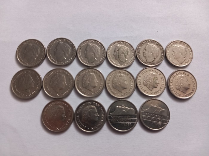 Olanda, Lot 10 Cents (14 monede )