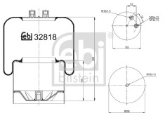 FEBI BILSTEIN 32818 Burduf, suspensie pneumatica