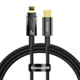 Cablu date/incarcare Baseus USB-C la IP tip lightning, 20W, 100cm, Negru