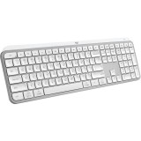 Tastatura wireless Logitech MX Keys S, Iluminare, 2.4GHz&amp;amp;Bluetooth,USB-C, US INTL layout, Pale Grey