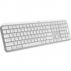 Tastatura wireless Logitech MX Keys S, Iluminare, 2.4GHz&amp;Bluetooth,USB-C, US INTL layout, Pale Grey