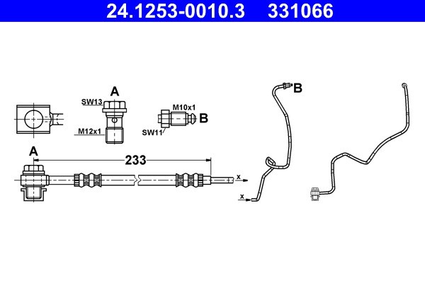 ATE 24.1253-0010.3 Furtun frana