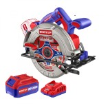 Fierastrau Circular EMTOP ELCS18511, 20V, Viteza 4800rpm, Diametru lama 185mm, Baterie 4.0AH, Motor Fara Perii, Taiere Reglabila, Include Baterie si I