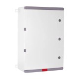 Cumpara ieftin Cutie distributie IP67 din ABS gri, usa mata, placa metalica, 400x600x200 mm PD406020