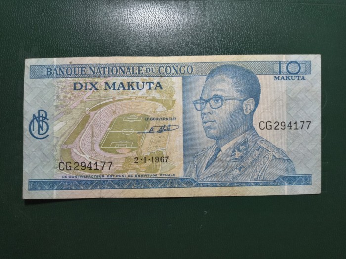 CONGO 10 MAKUTA 1967