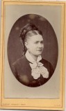 Fotografie tip CDV - perioada interbelica, reprezentand o femeie