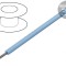 Cablu litat Cu 18AWG albastru deschis 30m 600V
