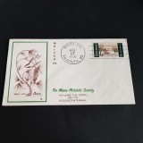 150 Ani Statul Maine, MAIPEX, Prima Zi Emisiune .Plic Filatelic SUA 1970