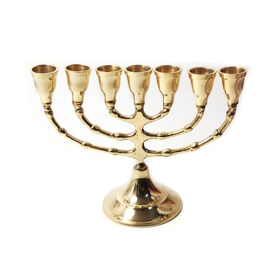 Menorah culoare aurie 16,5cm MM964 foto