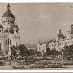 CPIB 18039 CARTE POSTALA - VEDERE DIN CLUJ. RPR, MASINI DE EPOCA