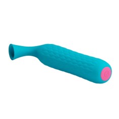 Quentin - Stimulator clitoris, turcoaz, 14.6 cm foto