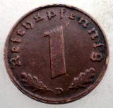 2.450 GERMANIA 1 REICHSPFENNIG 1937 D, Europa, Bronz