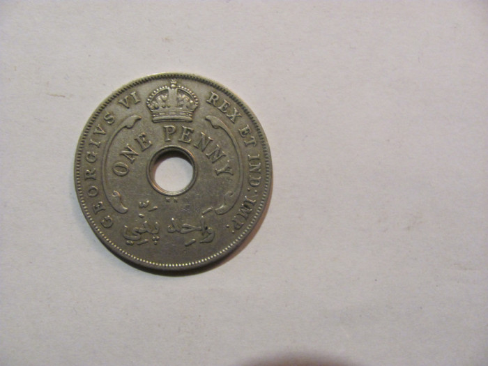 CY - Penny 1937 / British West Africa / Rege George VI / raruta