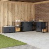 VidaXL Raft de depozitare pentru bucătărie cu raft Antracit Oţel 874956