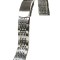 Bratara de ceas argintie cu butoane laterale 20mm WZ4769