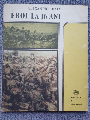 EROI LA 16 ANI de ALEXANDRU DAIA, JURNAL DE RAZBOI 1916-1918, Ed I Creanga 1988 foto