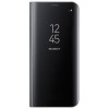 Husa Flip Mirror Samsung Galaxy S9, Clear View, Neagra, Tip Carte, Capac Translucid