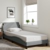 VidaXL Cadru de pat fără saltea, gri deschis, 90x190 cm, textil
