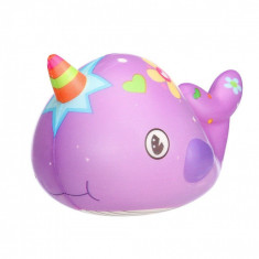 Jucarie Squishy parfumata, model balenuta - mov foto