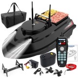 Cumpara ieftin Barca Plantat, Nadit si Momit iUni V066, 2 cuve, 200 puncte GPS, 18000mAh, 3kg, 1000m, 20km/h