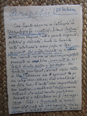 MANUSCRIS D. I. Suchianu 10 PAGINI foto