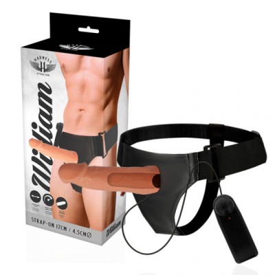 HARNESS ATTRACTION - WILLIAN HOLLOW RNES WITH VIBRATOR 17 CM -O- 4.5 CM foto