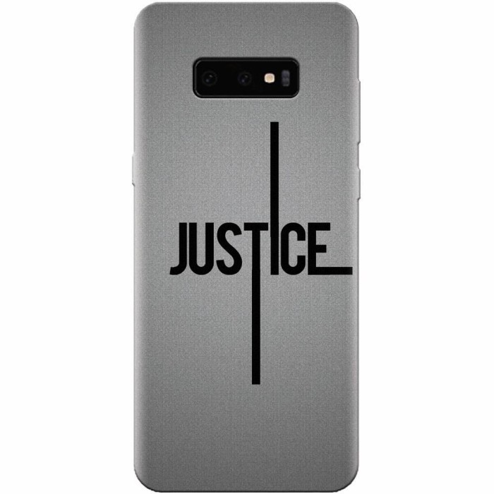 Husa silicon pentru Samsung Galaxy S10 Lite, Amir Justice Minimalistic Nubheebuccus Text